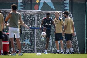 Spanish football La Liga match - FC BARCLEONA TRAINING SESSION