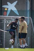 Spanish football La Liga match - FC BARCLEONA TRAINING SESSION