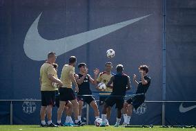 Spanish football La Liga match - FC BARCLEONA TRAINING SESSION