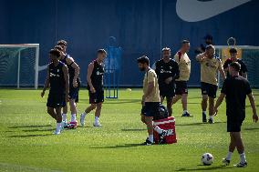 Spanish football La Liga match - FC BARCLEONA TRAINING SESSION