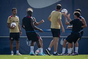 Spanish football La Liga match - FC BARCLEONA TRAINING SESSION