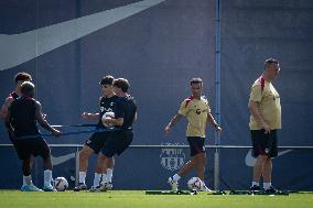 Spanish football La Liga match - FC BARCLEONA TRAINING SESSION