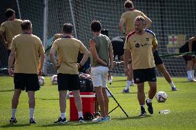 Spanish football La Liga match - FC BARCLEONA TRAINING SESSION