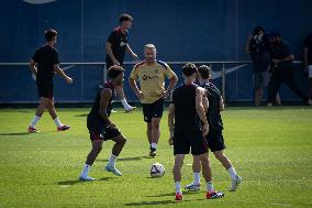 Spanish football La Liga match - FC BARCLEONA TRAINING SESSION