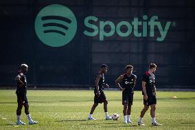 Spanish football La Liga match - FC BARCLEONA TRAINING SESSION