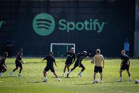 Spanish football La Liga match - FC BARCLEONA TRAINING SESSION