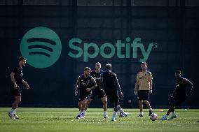 Spanish football La Liga match - FC BARCLEONA TRAINING SESSION