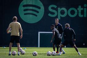 Spanish football La Liga match - FC BARCLEONA TRAINING SESSION