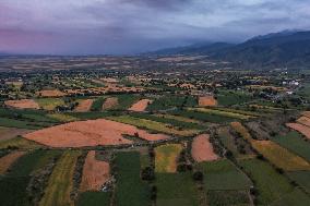 Colorful Terraced Fields in Xinjiang