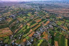 Colorful Terraced Fields in Xinjiang