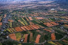 Colorful Terraced Fields in Xinjiang