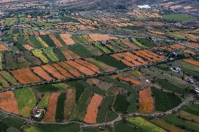 Colorful Terraced Fields in Xinjiang