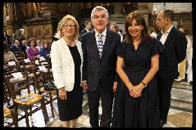 Olympic Truce Celebrated In The Eglise De La Madeleine Opening Mass - Paris