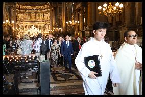 Olympic Truce Celebrated In The Eglise De La Madeleine Opening Mass - Paris