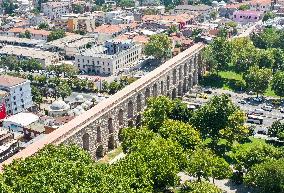 T?RKIYE-ISTANBUL-ANCIENT BUILDINGS-AQUEDUCT OF VALENS