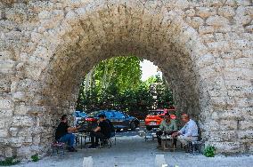 T?RKIYE-ISTANBUL-ANCIENT BUILDINGS-AQUEDUCT OF VALENS