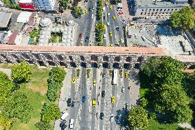 T?RKIYE-ISTANBUL-ANCIENT BUILDINGS-AQUEDUCT OF VALENS