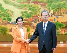 CHINA-BEIJING-ZHAO LEJI-CHILEAN CHAMBER OF DEPUTIES-SPEAKER-TALKS (CN)