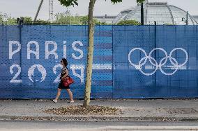 Paris 2024 - Final Preparations Of Famous Parisian Spots For Olympic Games