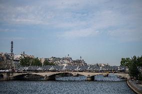 Paris 2024 - Final Preparations Of Famous Parisian Spots For Olympic Games