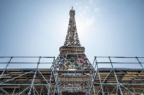 Paris 2024 - Final Preparations Of Famous Parisian Spots For Olympic Games