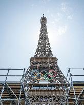 Paris 2024 - Final Preparations Of Famous Parisian Spots For Olympic Games