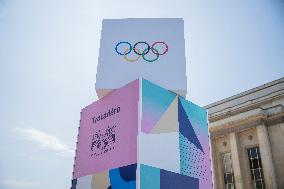 Paris 2024 - Final Preparations Of Famous Parisian Spots For Olympic Games