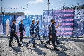 Paris 2024 - French Police Secure Perimeter Around Olympic Sites