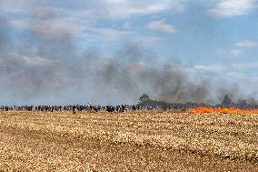 Rally against the construction of mega bassine - Migne Auxances