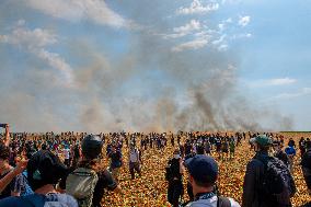 Rally against the construction of mega bassine - Migne Auxances