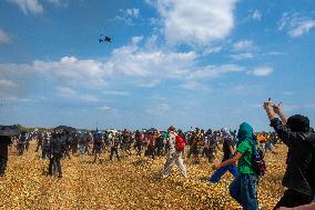 Rally against the construction of mega bassine - Migne Auxances