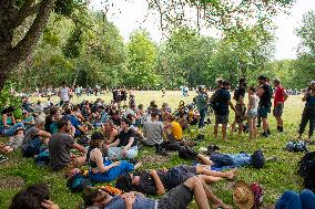 Rally against the construction of mega bassine - Migne Auxances