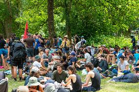 Rally against the construction of mega bassine - Migne Auxances