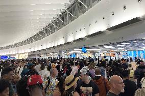 IT Outage Brings Airport Chaos - JFK