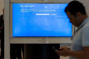 IT Outage Brings Airport Chaos - Madrid