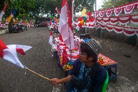 Red White Indonesia's Flag