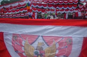 Red White Indonesia's Flag