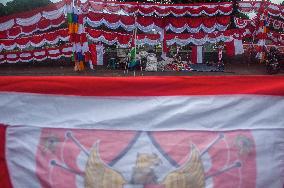 Red White Indonesia's Flag