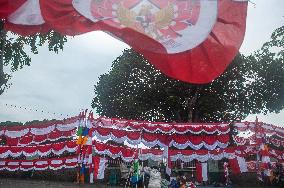 Red White Indonesia's Flag