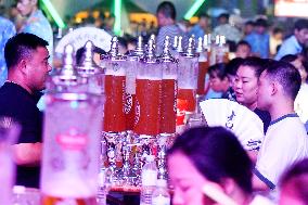 Tourists at 34th Qingdao International Beer Festival