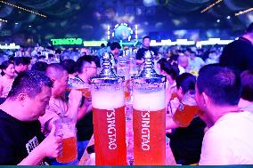 Tourists at 34th Qingdao International Beer Festival