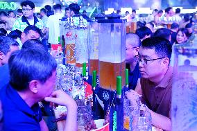 Tourists at 34th Qingdao International Beer Festival