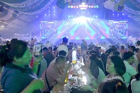 Tourists at 34th Qingdao International Beer Festival