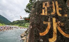 Annual Diving Festival in Congjiang