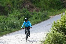 Thousands Take Part In The Annual Kora Challenge- Cycling Event In Nepal