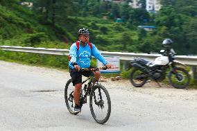 Thousands Take Part In The Annual Kora Challenge- Cycling Event In Nepal