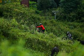 Thousands Take Part In The Annual Kora Challenge- Cycling Event In Nepal