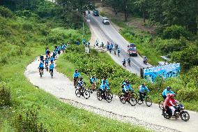 Thousands Take Part In The Annual Kora Challenge- Cycling Event In Nepal