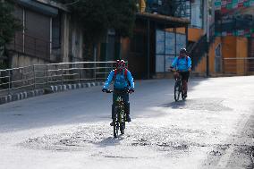 Thousands Take Part In The Annual Kora Challenge- Cycling Event In Nepal