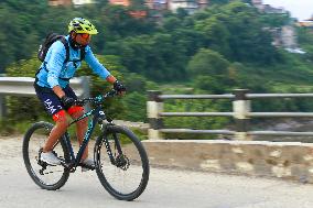 Thousands Take Part In The Annual Kora Challenge- Cycling Event In Nepal